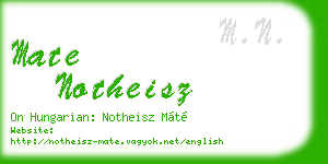 mate notheisz business card